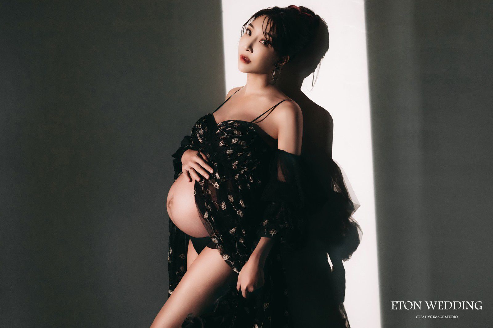 孕婦寫真,神秘暗影風孕婦照,暗黑孕婦攝影,孕婦裝,孕婦禮服